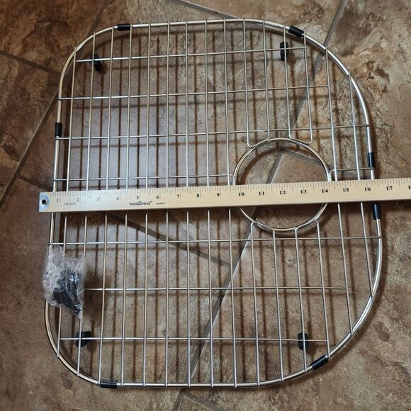 VIGO VGG1915 Sink Grid with Drain Hole 19.38" x 16.75" - Picture 2 of 8